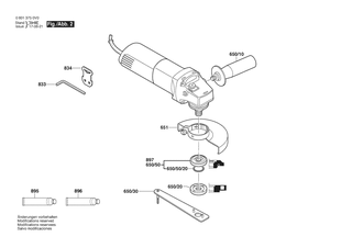 BOSCH Abdeckscheibe | Ersatzteile f�r GWS 660 | 1619P09390