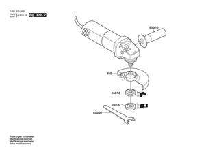 BOSCH Zusatzhandgriff | Ersatzteile f�r GWS6-100 S | 1619P16111