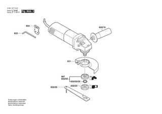 BOSCH Zusatzhandgriff | Ersatzteile f�r GWS 8-115 C | 1619P16111