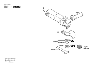 BOSCH Zusatzhandgriff | Ersatzteile f�r GWS 8-125 C | 1619P16111