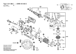 BOSCH Zusatzhandgriff | Ersatzteile fr GWS 10-125 C | 1619P16111