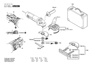 BOSCH Zusatzhandgriff | Ersatzteile für GWS 14-125 CE | 160202509T