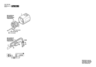 BOSCH Zusatzhandgriff | Ersatzteile f�r 1532 | 16020250A1