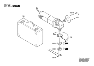 BOSCH Schleifspindel | Ersatzteile f�r GWS 10-125 C | 1607000D6B
