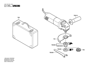 BOSCH Zusatzhandgriff | Ersatzteile f�r GWS 1000 | 1619P16111