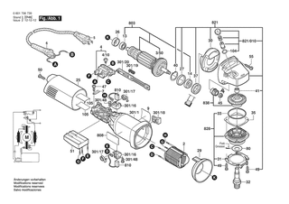 BOSCH Schleifspindel | Ersatzteile fr 1706AE | 1607000D6B