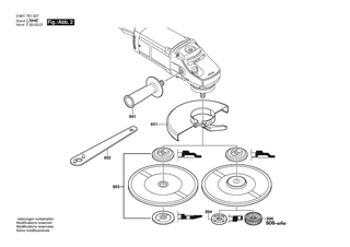 BOSCH Zusatzhandgriff | Ersatzteile f�r GWS 20-180 | 160202509Z