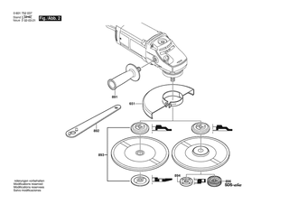 BOSCH Zusatzhandgriff | Ersatzteile f�r GWS 20-230 | 160202509Z
