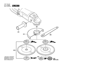 BOSCH L�fter | Ersatzteile f�r GWS 23-230 | 1600A00J93