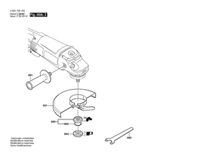 BOSCH Zusatzhandgriff | Ersatzteile f�r GWS 25-180 | 16020250A1
