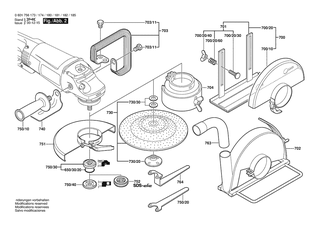 BOSCH L�fter | Ersatzteile f�r GWS 25-230 | 1600A00J93