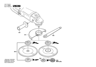 BOSCH Zusatzhandgriff | Ersatzteile f�r GWS 25-230 J | 160202509Z