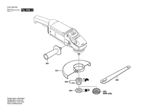 BOSCH Zusatzhandgriff | Ersatzteile f�r GWS 20-180 H | 160202509Z