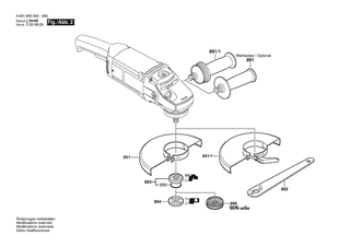 BOSCH Zusatzhandgriff | Ersatzteile f�r GWS 20-230 H | 16020250A1