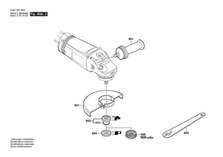 BOSCH Zusatzhandgriff | Ersatzteile f�r GWS 21-230 HV | 160202509Z