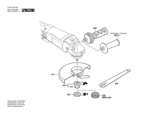 BOSCH Zusatzhandgriff | Ersatzteile f�r GWS 24-180 JB | 16020250A1