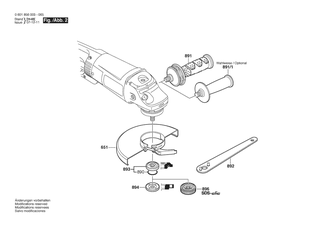 BOSCH Zusatzhandgriff | Ersatzteile f�r GWS 26-230 B | 16020250A1