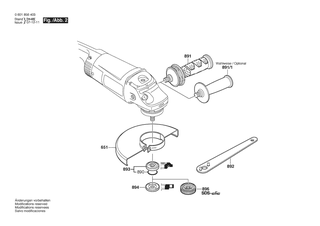 BOSCH Zusatzhandgriff | Ersatzteile f�r GWS 26-230 H | 16020250A1