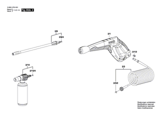 BOSCH Spritzpistole | Ersatzteile für AQUATAK GO | 2609003235