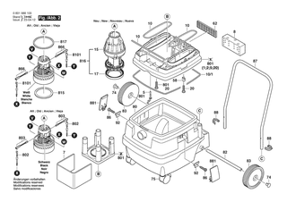 BOSCH Kohleb�rstensatz | Ersatzteile f�r GAS 50 M | 1609203L60