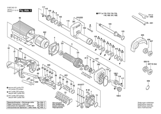 BOSCH Hinweisschild | Ersatzteile fr Geradschleifer | 3601119236