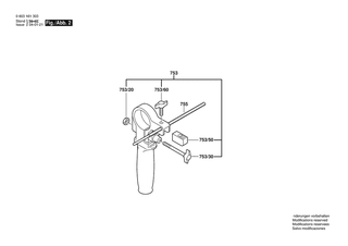 BOSCH Zusatzhandgriff | Ersatzteile f�r PSB 680-2 RPE | 1619PB4323