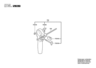 BOSCH Zusatzhandgriff | Ersatzteile fr CSB 650-2 RE | 1619PB4323