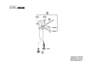 BOSCH Zusatzhandgriff | Ersatzteile fr CSB 650-2 RE | 1619PB4323