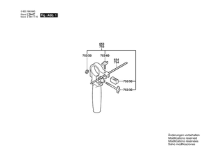 BOSCH Zusatzhandgriff | Ersatzteile f�r CSB 700-2 RE | 1619PB4323