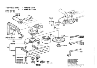 BOSCH Anker 220-240V | Ersatzteile f�r PWS 18-230 J | 1604011252