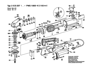 BOSCH Dichtungssatz | Ersatzteile fr *PWS 1800-K | 1607000138