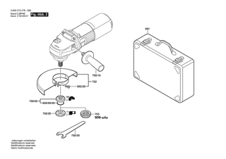 BOSCH Flachkopfschraube DIN 85-AM3X6-CUZN | Ersatzteile f�r PWS 710 | 2910110048