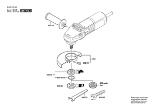 BOSCH Typschild | Ersatzteile f�r PWS 600 K | 160111A3H3
