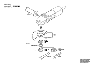 BOSCH Zusatzhandgriff | Ersatzteile f�r PWS 6-115 | 1619P16111