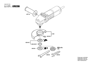 BOSCH Zusatzhandgriff | Ersatzteile f�r PWS 7-115 E | 1619P16111