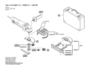 BOSCH Zusatzhandgriff | Ersatzteile f�r PWS 13-125 CE | 1619P16111