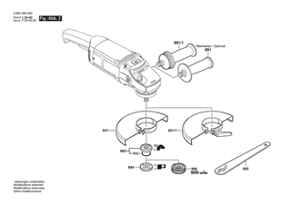 BOSCH Luftleitring | Ersatzteile f�r PWS 20-230 | 1619P17209