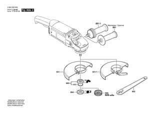 BOSCH Luftleitring | Ersatzteile f�r PWS 20-230 | 1619P17209