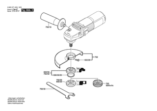 BOSCH Zusatzhandgriff | Ersatzteile f�r PWS 600 | 1619P16111