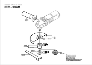BOSCH Zusatzhandgriff | Ersatzteile f�r PWS 6-115 | 1619P16111
