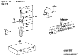 BOSCH Senkschraube M6X27 LINKSGEWINDE | Ersatzteile f�r *GBH 4 | 2603421226