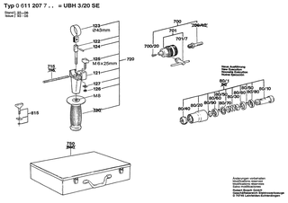 BOSCH Warnschild ACHTUNG | Ersatzteile f�r GW-BOHRHAMMER | 3601119137