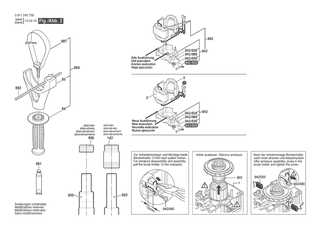 BOSCH Schlagbolzen | Ersatzteile f�r 11 245 EVS | 1600A01BG6