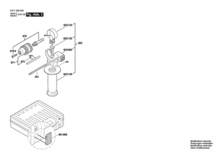 BOSCH Geh�usedeckel | Ersatzteile f�r GBH 2-22 S | 1619P01028