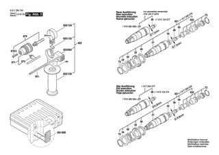 BOSCH Geh�usedeckel | Ersatzteile f�r GBH 2-22 RE | 1619P01028