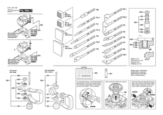 BOSCH Tragkasten | Ersatzteile f�r GSH 11 E | 1600A03625