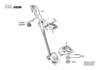 BOSCH Spulenabdeckung | Ersatzteile für ART 23 COMBITRIM | 1619X08157