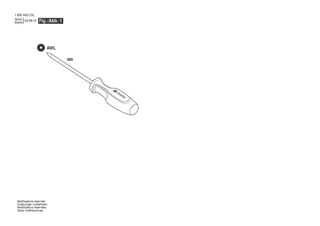 BOSCH Anreissnadel | Ersatzteile fr Awl | 1600A02F5H