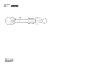 BOSCH Ratsche | Ersatzteile für ¼? Ratchet | 1600A02F5J
