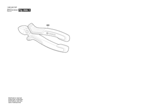 BOSCH Seitenschneider | Ersatzteile fr Diagonal Side Cutter 160mm | 1600A02F5K